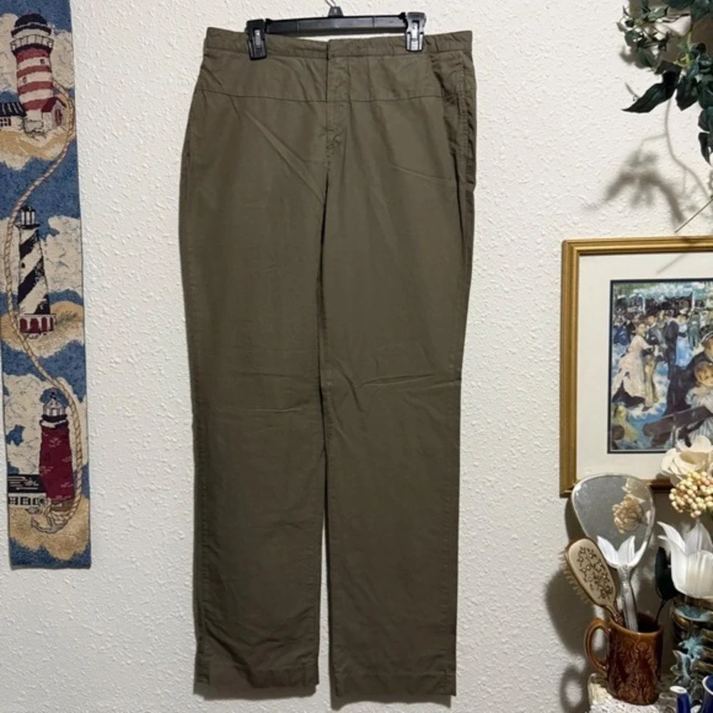 Pringle of Scotland men's Cotton Chino ash brown Straight Leg Pants‎ 34x36 vtg